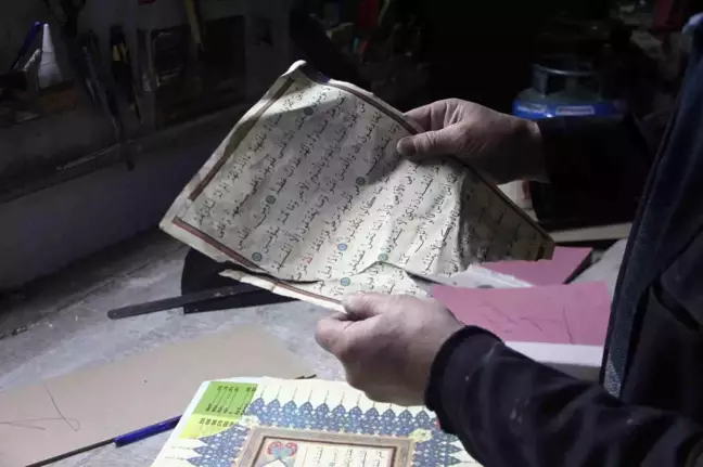 Erzincan'da 45 Yıldır Ciltçilik Yapan Orhan Ersu'nun Yahut Olmaya Yüz Tutmuş Mesleği