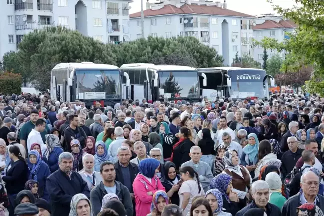 Denizli'nin İlk Hac Kafilesi Kutsal Topraklara Uğurlandı