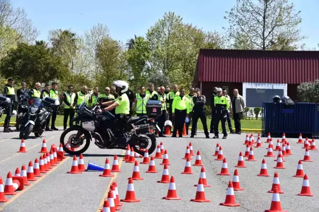 Samsun'da Motosikletli Şahin Timleri Eğitim Kursu Denetlendi
