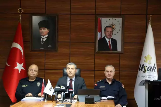 Uşak Valisi Naci Aktaş'tan Güvenlik ve Asayiş Bilgilendirme Toplantısı