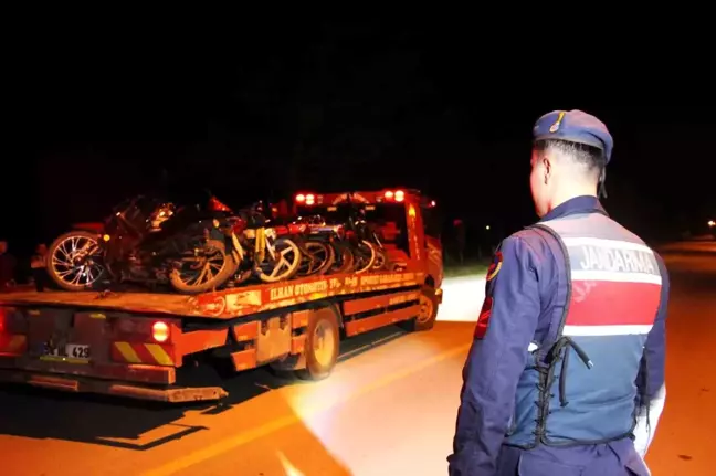 Sakarya'da Yasa Dışı Motosiklet Yarışı Planı Jandarma Tarafından Engellendi