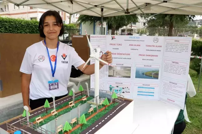 Amasyalı öğrenciler Yeşilırmak Nehri'nin üstünde elektrik üretecek rüzgar türbini tasarladı