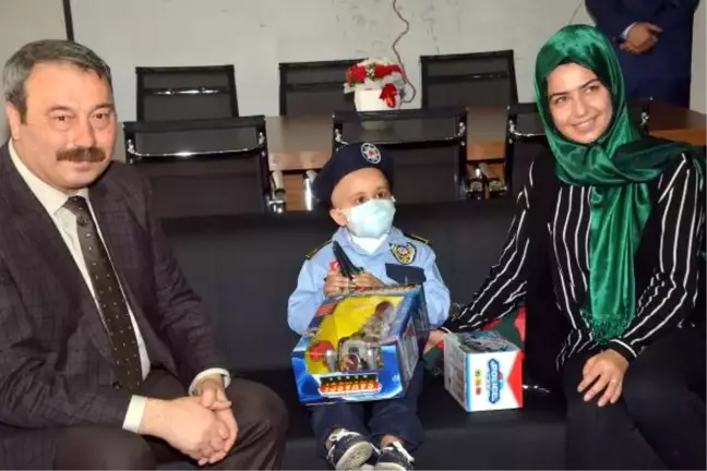 Lösemili Yusuf Can'ın Polislik Hayali Gerçek Oldu