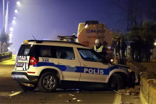Aydın'da Polis Aracının Kaza Yapması
