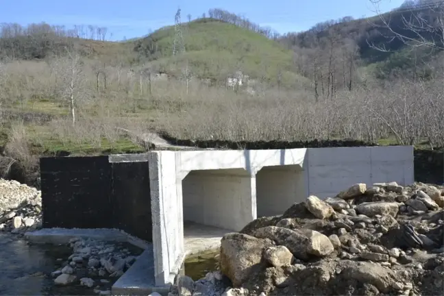 Fatsa'da Selden Yıkılan Menfezler Yeniden Yapıldı