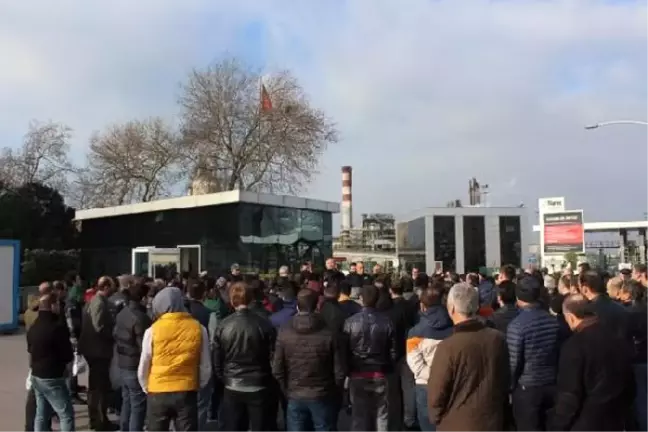 Tüpraş'ta İşçiler Eylem Yaptı