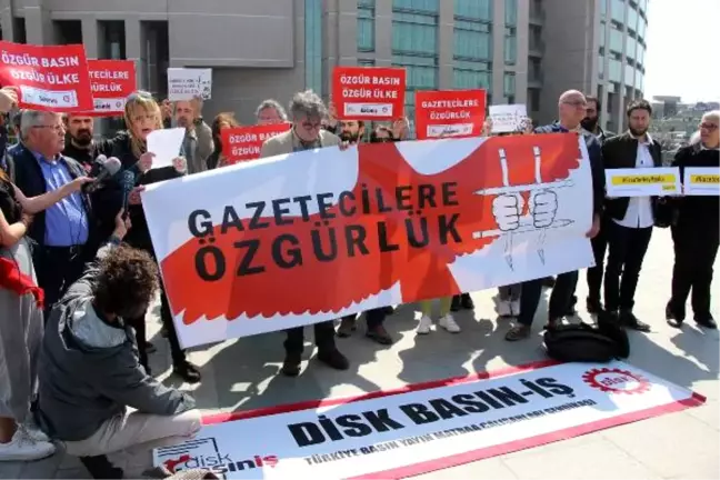 Adliye Önünde Tutuklu Gazeteciler İçin Özgürlük Eylemi