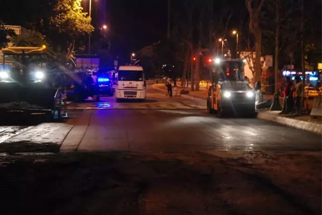 Beşiktaş'ta Çöken Yol, Çalışmaların Tamamlanmasının Ardından Trafiğe Açıldı