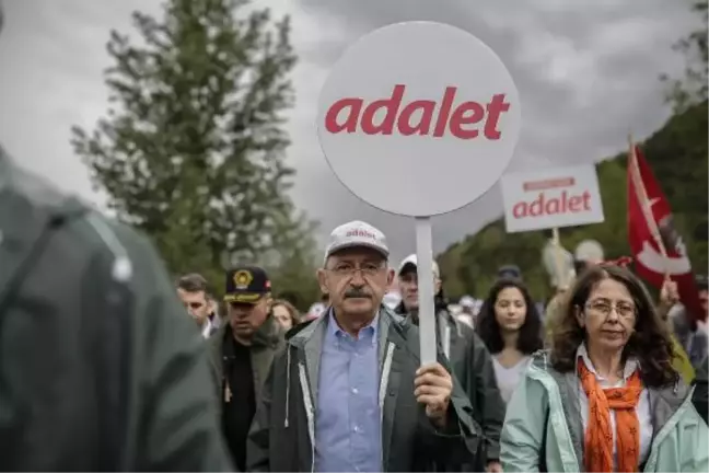 Dha Ankara - CHP'nin Başlattığı 'Adalet Yürüyüşü'nün 8'inci Günü Yağmur Altında Sona Erdi
