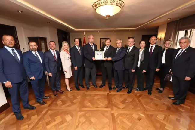 BALKANTÜRKSİAD Heyeti Çankaya Köşkü'nde