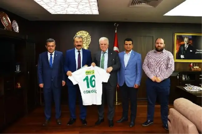 Bursaspor Yönetiminden Emniyet Müdürü Osman Ak'a Ziyaret