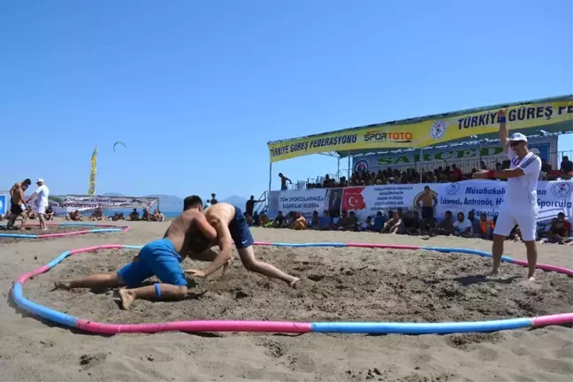Türkiye Plaj Güreş Şampiyonası Ortaca'da Başladı