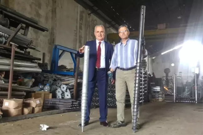 Akçakoca'dan Avrupa'ya Vidalı Kazık İhraç Ediyor