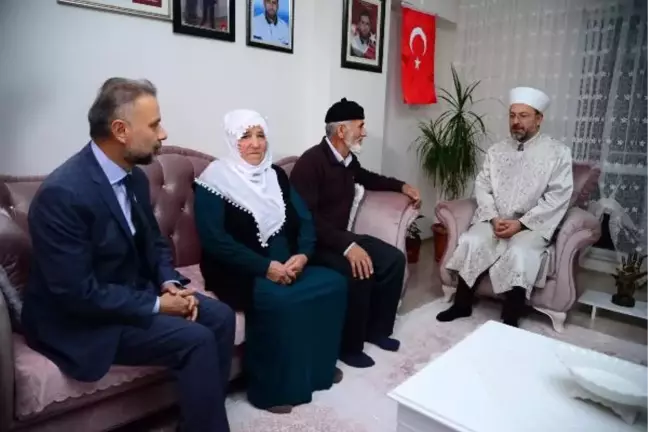 Diyanet İşleri Başkanı Erbaş Kahramankazan'da Şehit Ailelerini Ziyaret Etti