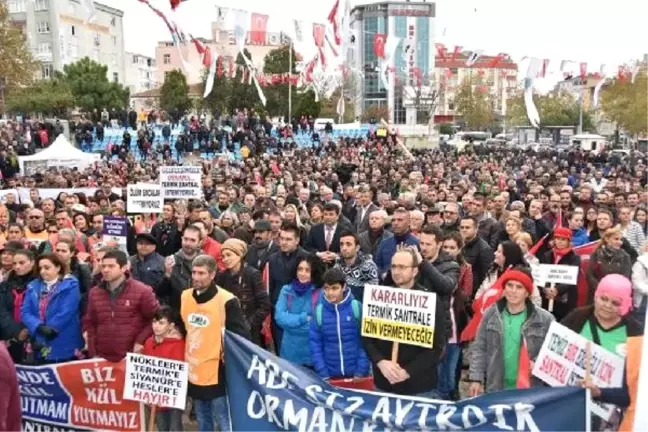 Kapaklı'da Termik Santral Protestosu