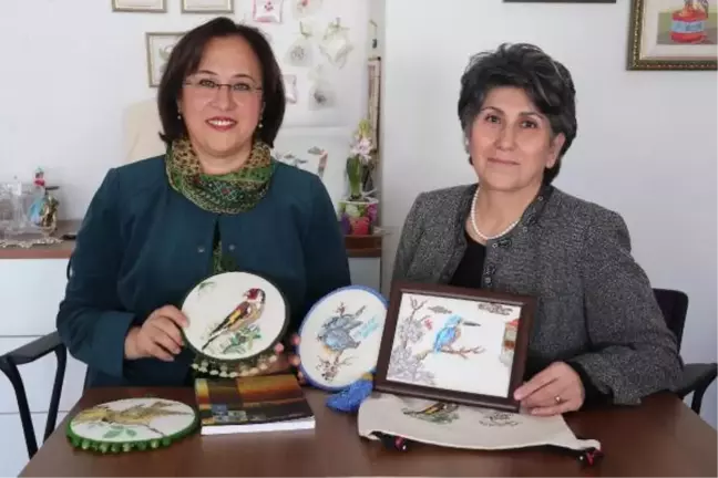 Cennetin Kuşları'nı Kanaviçeye İşlediler
