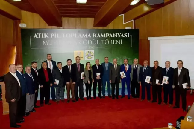 Konya'da En Çok Atık Pil Toplayan Muhtarlar Ödüllendirildi