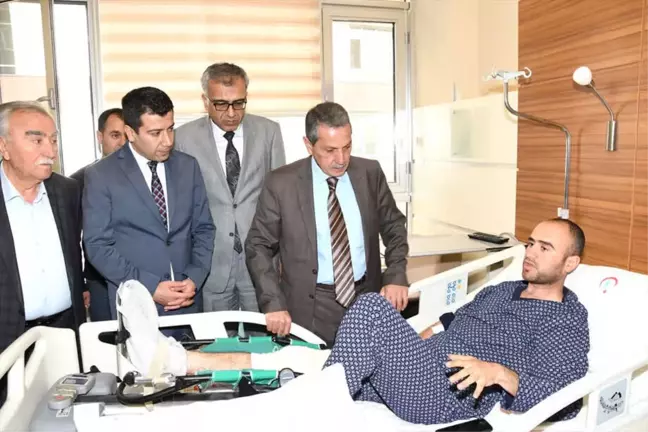 Vali Kalkancı Afrin Gazisi Askeri Ziyaret Etti