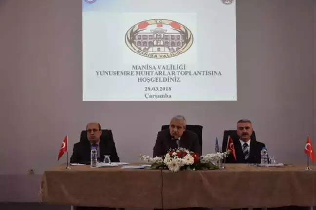 Vali Güvençer Yunusemre'de Mahalle Muhtarlarıyla Buluştu