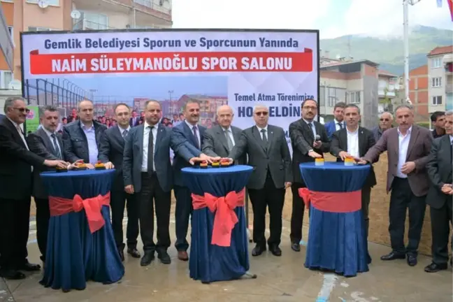 Naim Süleymanoğlu Spor Salonu'nun Temeli Atıldı