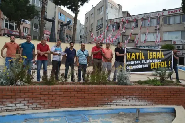 Aliağa'da İsrail Protestosu