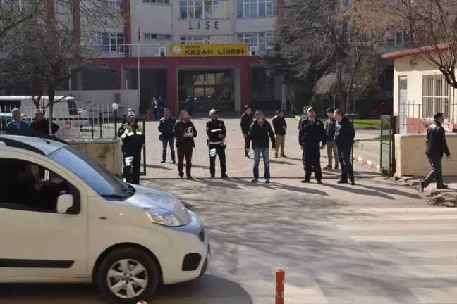 Keşan'da Yaya Geçitlerinde Denetim