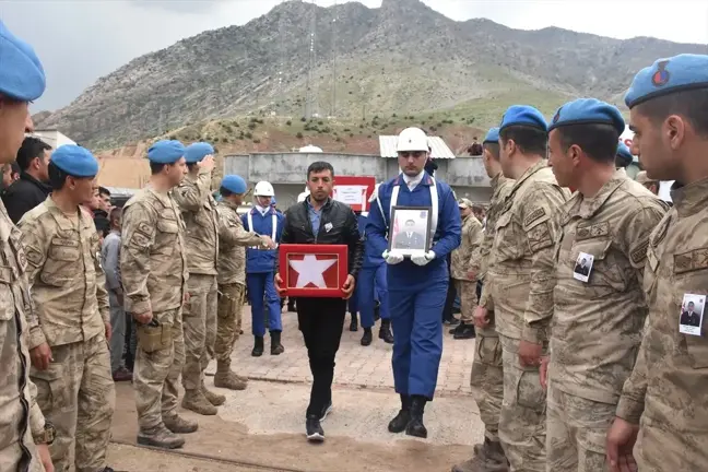 Şırnak'ta Şehit Asker İçin Tören