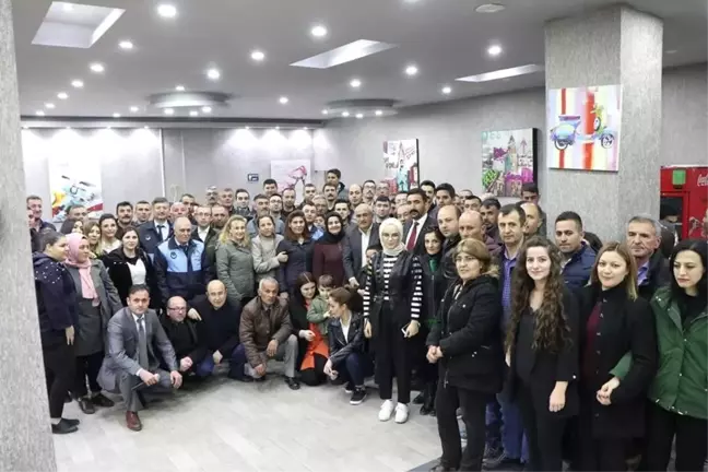 Kaman Belediye Başkanı Talu'ya Personeli Veda Yemeği Düzenledi