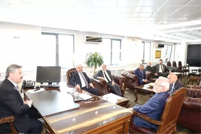 Başkan Dr. Mustafa Palancıoğlu'na Taner Yıldız, Mustafa Elitaş, İsmail Tamer ve Memduh Büyükkılıç...