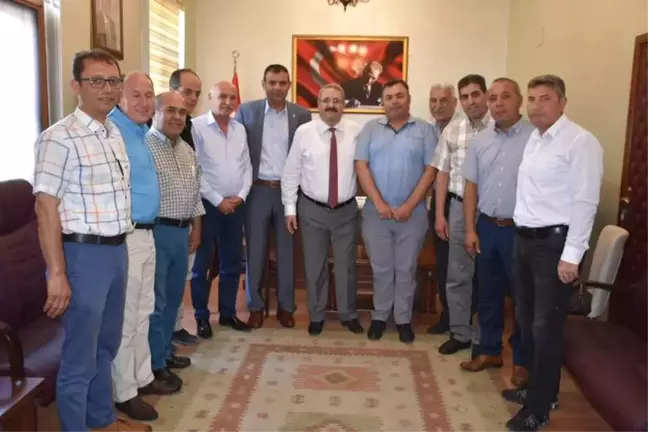 Kaymakam Sağlam ziyaretçilerini ağırladı