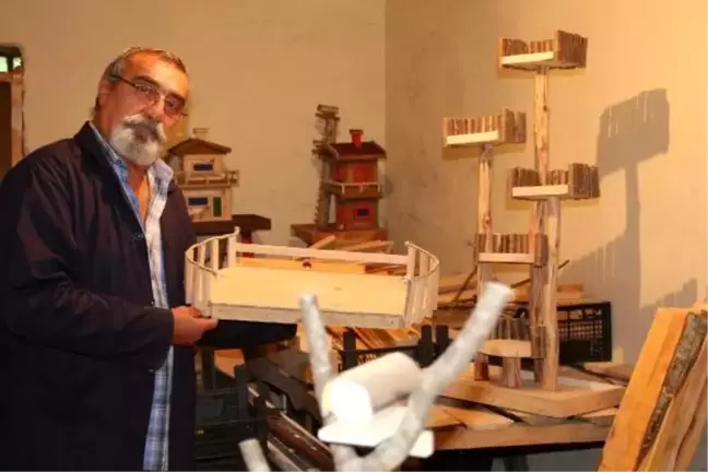 Torununa oyuncak yapmak için başladı, ahşap ustası oldu