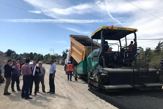 Havza'da asfaltlama çalışmaları devam ediyor