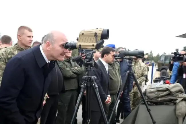Bakan soylu, ukrayna'da tatbikatı izledi