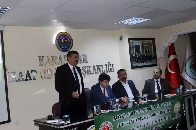 Karapınar'da çiftçilere eğitim semineri verildi