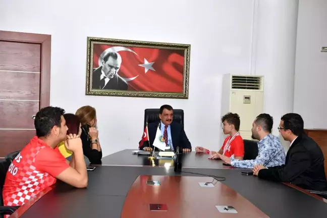 Engelli Sporculardan Başkan Gürkan'a ziyaret