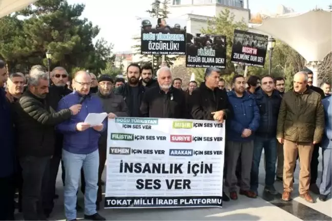 Tokat Milli İrade Platformu'ndan protesto
