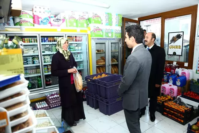 Halkapınar'da Kaymakam ve Belediye Başkanı esnafı ziyaret etti