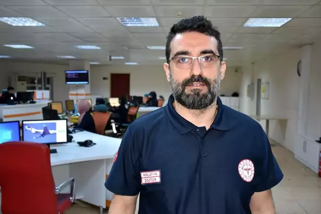 Malatya'da sağlık personeli deprem anında çalışmaya devam etti