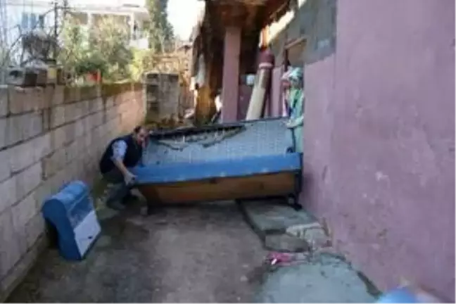 İslahiye'de ev yangını