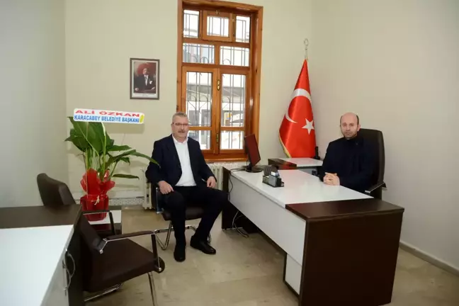 Başkan Özkan'dan Kahraman'a ziyaret