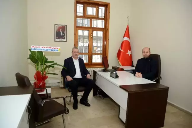 Başkan Özkan'dan Sosyal Hizmet Müdürü Kahraman'a ziyaret