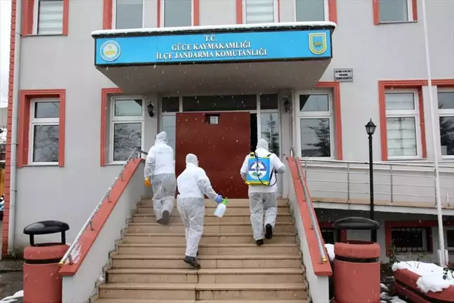 Güce ve Doğankent'te koronavirüs önlemleri
