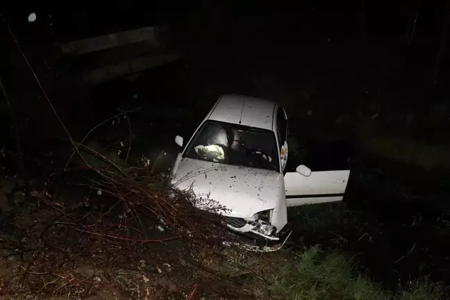 Düzce'de dere yatağına devrilen otomobildeki 3 kişi yaralandı