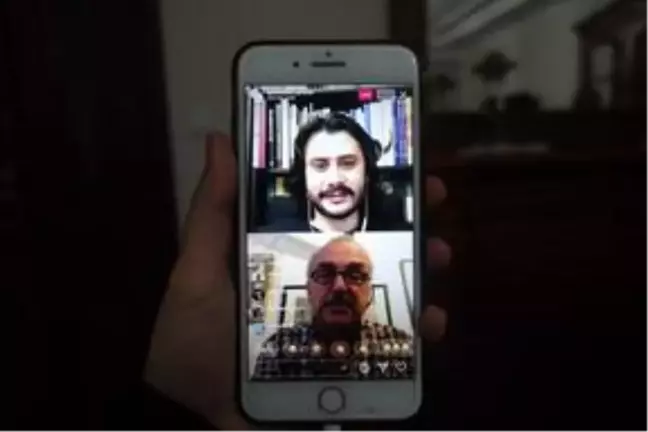 Sanatçı Alparslan Babaoğlu, canlı yayında ebru sanatını anlattı