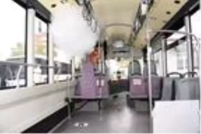 Konya'da otobüslerde buharlı dezenfeksiyon