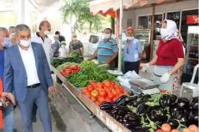 Yenilenen Çakırbeyli Pazarı'nda renkli görüntüler