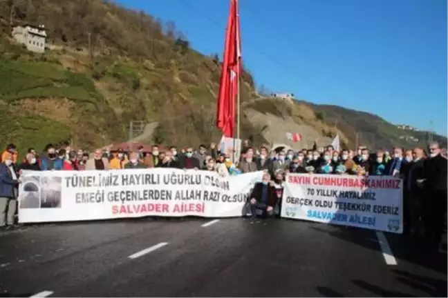 Salarha Tüneli, tek tüple hizmete açıldı