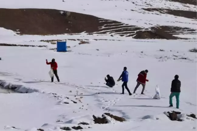 Kaymakam, polisler ve gençlerle doğaya yem bıraktı