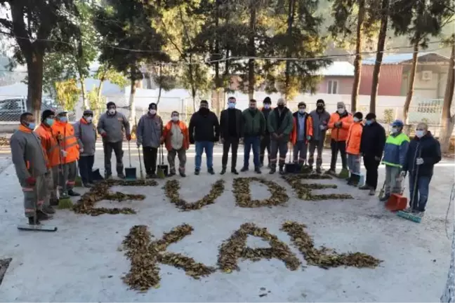 Temizlik işçilerinden 'evde kal' çağrısı