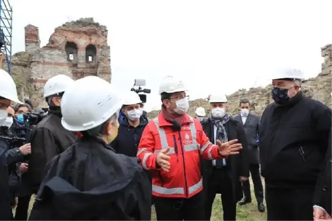 İmamoğlu Yedikule surlarında incelemelerde bulundu